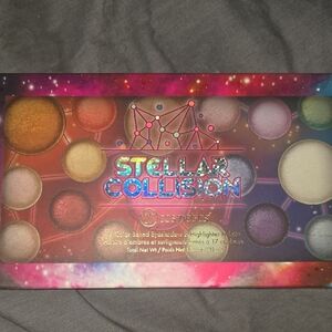 BH Cosmetics  Baked Eyeshawdow Pallet.   16 Colors.       STELLAR COLLISION